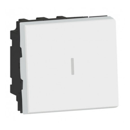 MECANISME PERMUTATEUR 10AX 2 MODULES BLANC MOSAIC