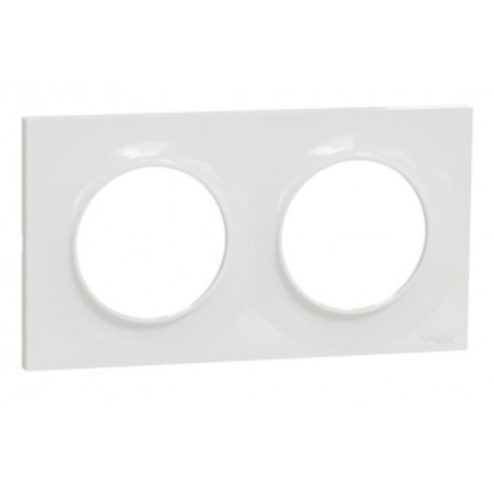 PLAQUE DOUBLE ODACE STYLE BLANC