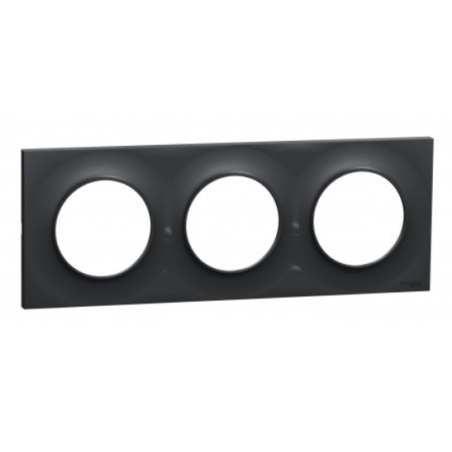 PLAQUE TRIPLE ODACE STYLE ANTHRACITE