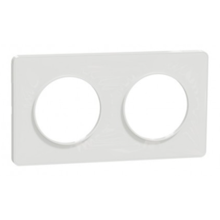 PLAQUE DOUBLE ODACE TOUCH BLANC